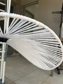 Pendente Decorativo em Bambu Branco Moderno Iluminação Elegante