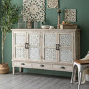 Buffet Aparador Kyoto Branco – 150 × 36 × 110 cm – imagem 1