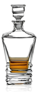 Decanter de Vidro 750ml Luxo para Whisky Licor Design Elegante
