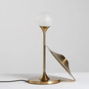 Abajur Luminária em Metal Dourado – Design Europeu Moderno | 42 x 27 cm