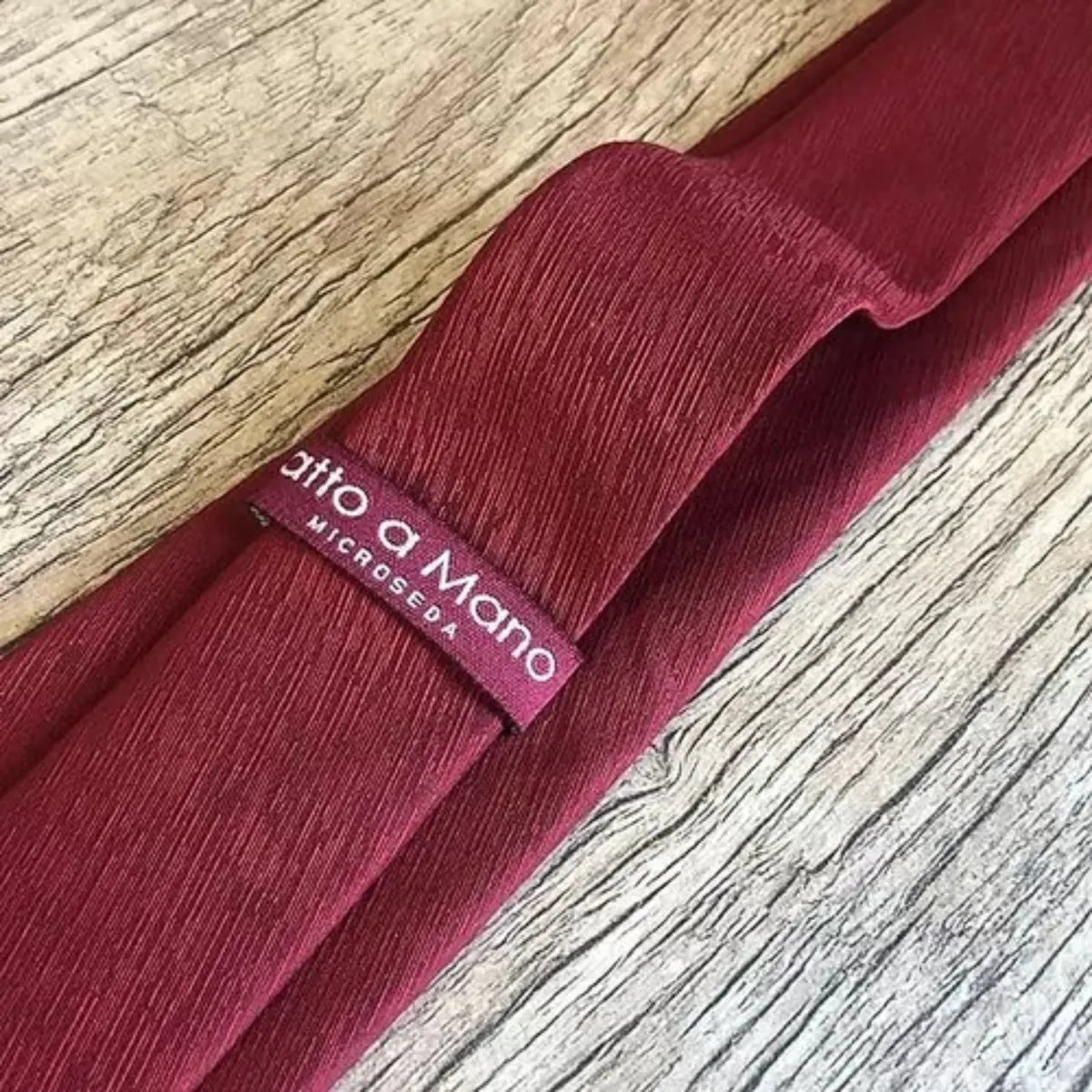 Gravata Fatto A Mano 1200 Fios Microseda – Cor: Marsala