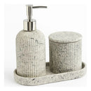 Kit Lavabo Banheiro Completo Difusor Ceramica 3 Pçs Luxo Branco