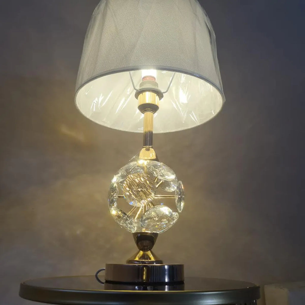 Abajur Decorativo Rosé Gold e Branco 54x30cm