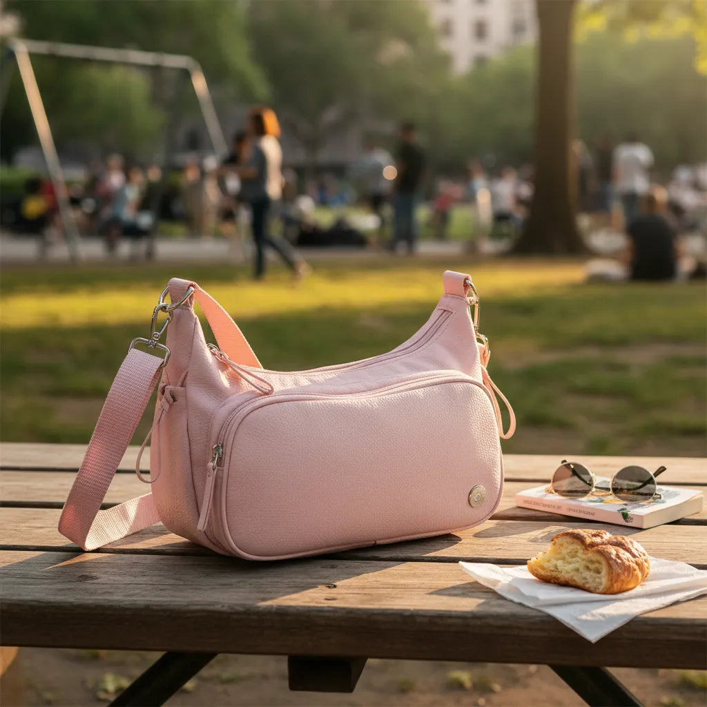 Bolsa Impermeável Grande Sarja Bolsos Interno E Externo Luxo