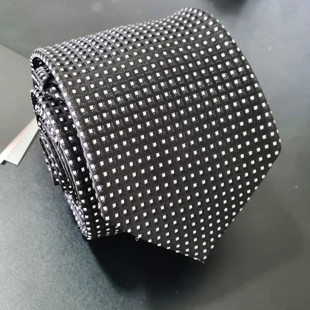 Gravata Preta Fatto A Mano 1200 Fios Microseda