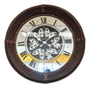 Relógio de Parede Vintage Premium com Alça em Couro – 76cm | Estrutura em Metal