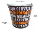 Balde de Cerveja Alumínio 5 Litros Marrom Hauskraft Modelo BGAD