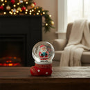 🎁 Mini Globo Decorativo com Neve – Enfeite Natalino Vermelho 7cm