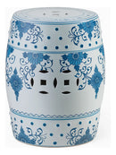 Seat Garden em Cerâmica – Banqueta Decorativa Oriental