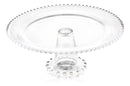 Boleira de Vidro Coração para Bolo, Pão e Pudim 20x11 – Branco