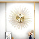 Relógio de Parede Imperial Dourado 70cm em Metal – Design Europeu Luxo