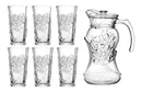 Jarra de Vidro com 6 Copos e Tampa – 1800ml