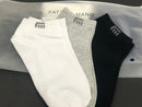 Kit 3 Meias Masculinas Fatto A Mano – Tam. Único 37 ao 43 (Branco, Cinza e Preto)