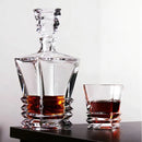 Decanter de Vidro 750ml Luxo para Whisky Licor Design Elegante