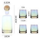 Garrafa Decanter Vidro Whisky Licor 750ml +4 Copos Superluxo