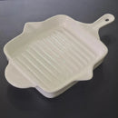 Frigideira Cerâmica Branca para Mesa Posta 31x21CM