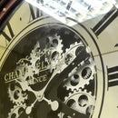 Relógio de Parede Vintage Premium com Alça em Couro – 76cm | Estrutura em Metal
