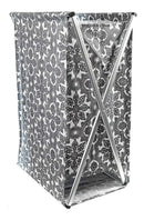 Cesto de Roupas Dobrável Cinza 63 x 38 cm – Prático e Funcional