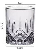 🥃 Copo de Whisky em Vidro 200ml – Jogo 6 Peças Design Europeu