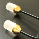 Luminária Arandela Preta Moderna Minimalista Rosê Gold 36x12 Bivolt