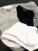 Kit 3 Meias Masculinas Fatto A Mano – Tam. Único 37 ao 43 (Branco, Cinza e Preto)