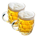 Kit 2 Canecas de Chopp/Cerveja Vidro Robusto 470ml – Estilo Oktoberfest