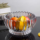 Fruteira de Cristal Centro de Mesa Redonda Requinte 22x12CM Incolor