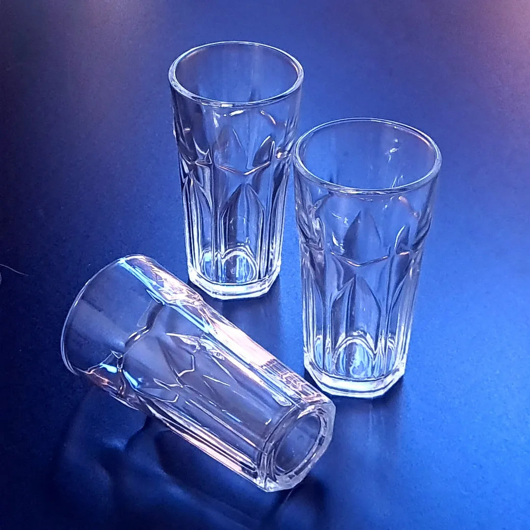 Jogo 6 Copos de Vidro para Água e Suco 350ml – Transparente | 14 x 7,5 cm
