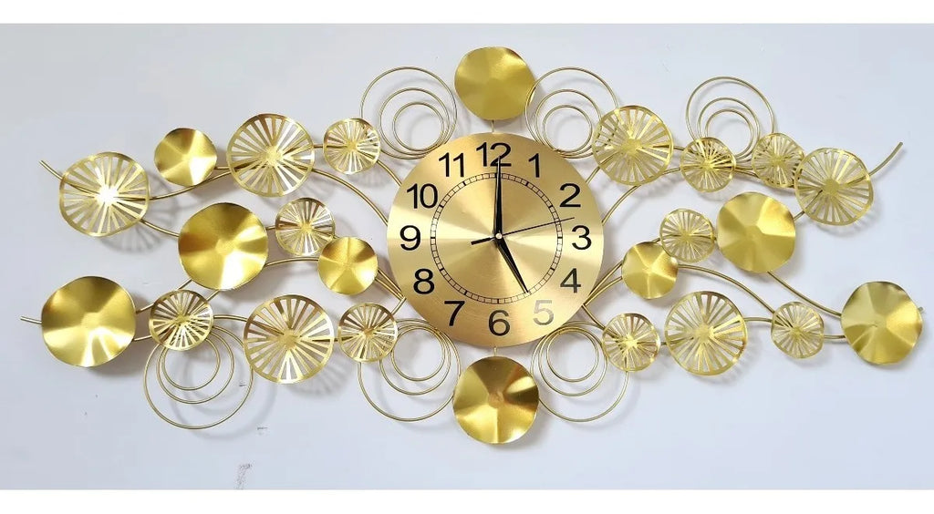 Relógio Decorativo Versailles 3D – 100cm | Dourado Intenso