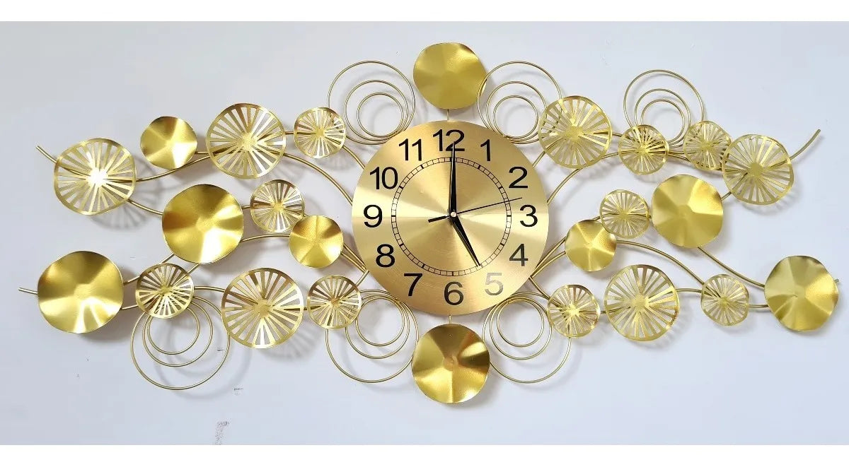 Relógio Decorativo Versailles 3D – 100cm | Dourado Intenso