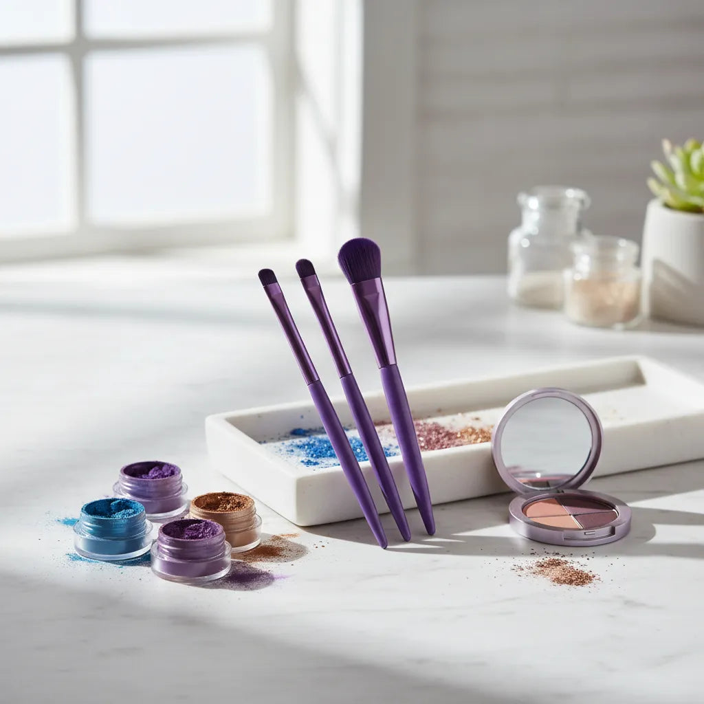 Conjunto de Pincéis para Olhos e Sobrancelhas