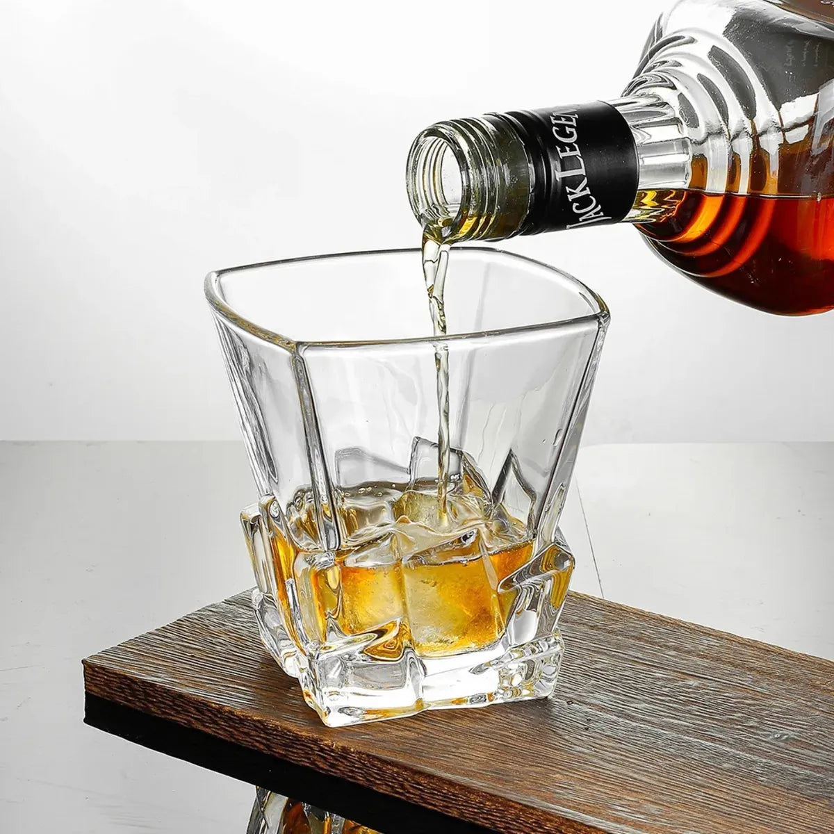 Jogo De Copo Vidro 6unid Whisky Licor 300ml Edição Limitada Transparente