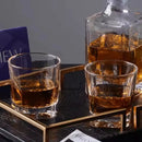 Copo De Whisky Vidro 6 Peças Licor Luxuoso Sofisticado 300ml Transparente