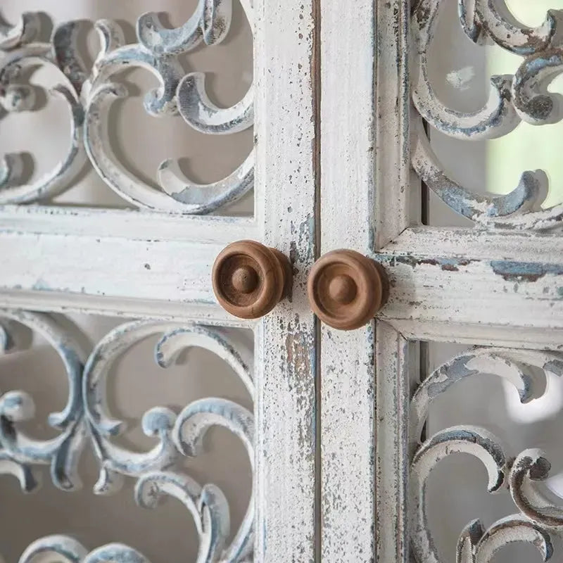 Buffet Aparador Branco Kyoto em Madeira Vintage | 110 x 40 x 91 cm