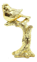 Escultura Decorativa Pássaro Dourado – 15 x 7 cm