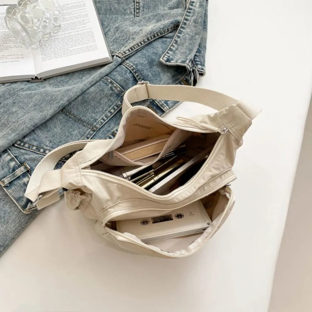 Bolsa Impermeável Grande Sarja Bolsos Interno E Externo Luxo