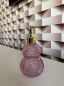 Saboneteira Líquida Premium em Vidro Rosa 300ml – Elegância e Sofisticação