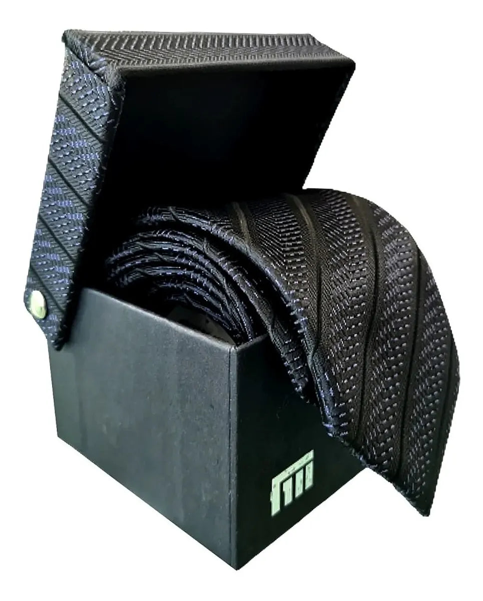 Gravata Masculina 1200 Fios em Microseda Fatto a Mano + Caixa Presente – Luxo 7 cm