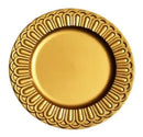 Jogo de Sousplat 8 Peças em Poliresina Imperial Dourado – 36 x 36