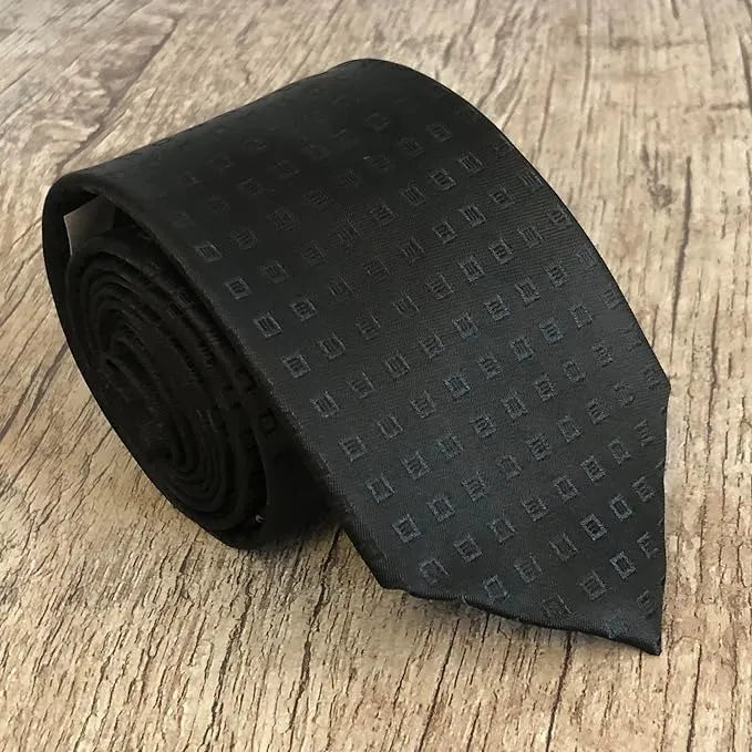 Gravata Preta Fatto A Mano 1200 Fios Microseda