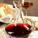 Decanter para Vinho 1,5L em Vidro Lapidado com Alça e Aerador