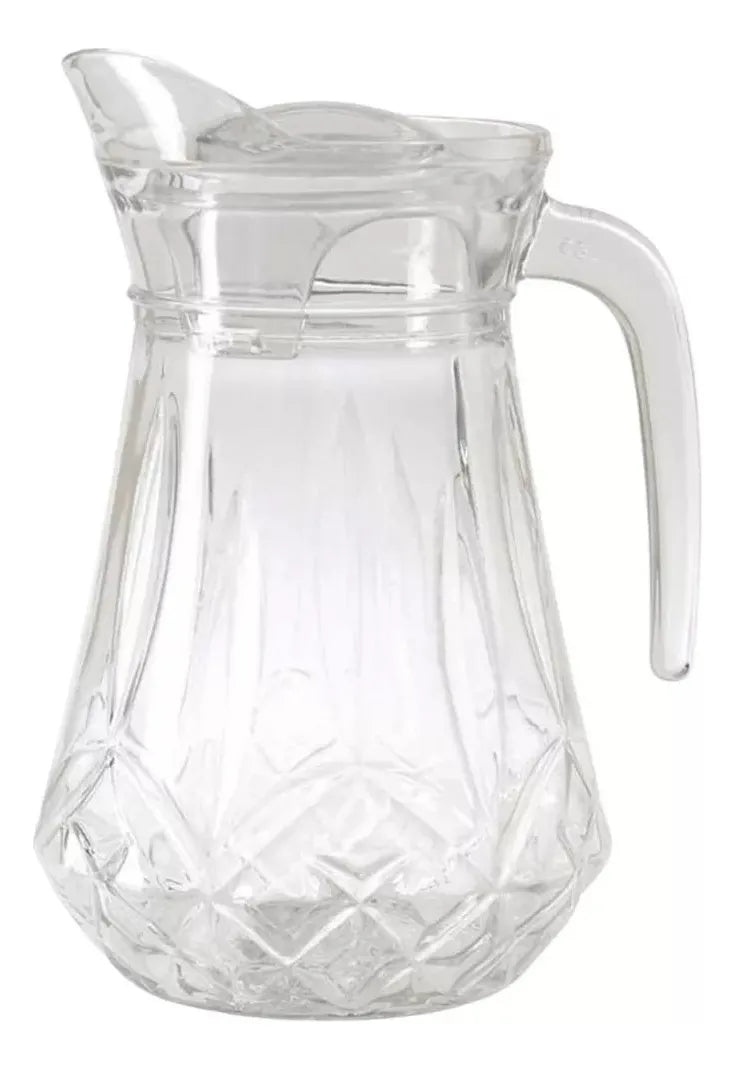 Jarra de Vidro Grande 1800ml com Tampa – Moderna e Resistente