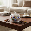 🍬 Bomboniere de Vidro com Tampa 15x12cm – Potiche Decorativo Transparente
