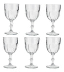 Jogo de Copos/Taças de Vidro 310 ml – Kit com 6 Peças | Incolor | Sorvete, Suco e Água