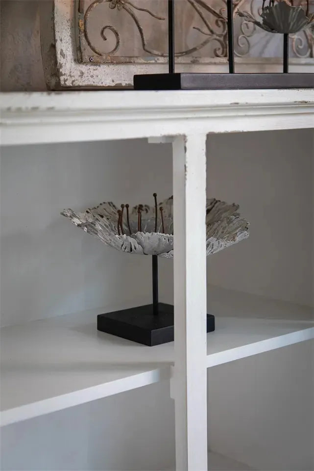 Buffet Aparador Branco Kyoto em Madeira Vintage | 110 x 40 x 91 cm