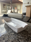 Suporte Porta Espetinho para Churrasco em Cerâmica Branco