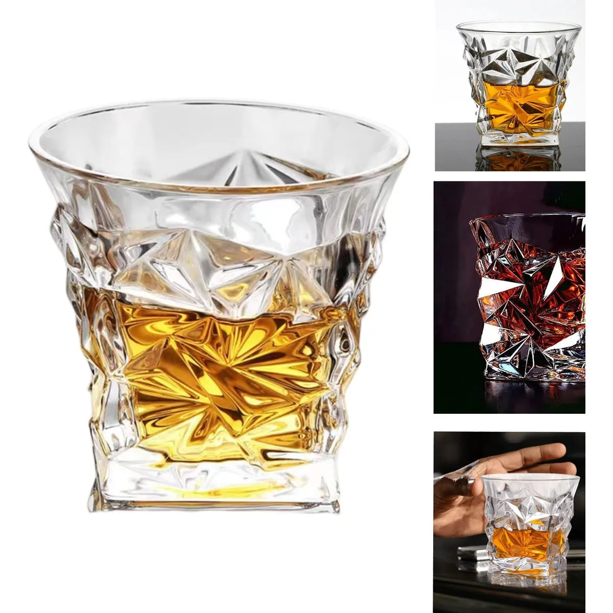Jogo De Copo Vidro 6unid Whisky Licor Edição Limitada 300ml Transparente