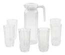 Jarra de Vidro com Tampa + Jogo com 6 Copos – 1,8L (1800ml)