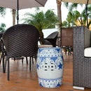 Seat Garden em Cerâmica – Banqueta Decorativa Oriental