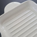 Frigideira Cerâmica Branca para Mesa Posta 31x21CM
